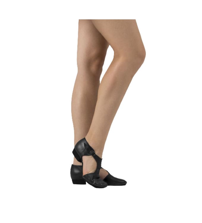 Sapato de Jazz Maitre tipo boneca de couro com Stretch - Imagem 4