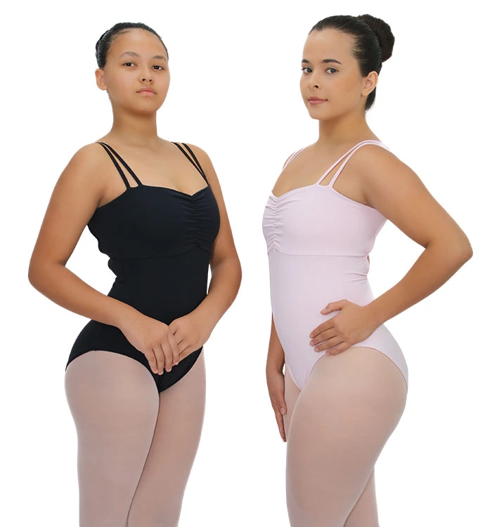 Collant Drapeado Alça Dupla Home Dance - Imagem 4