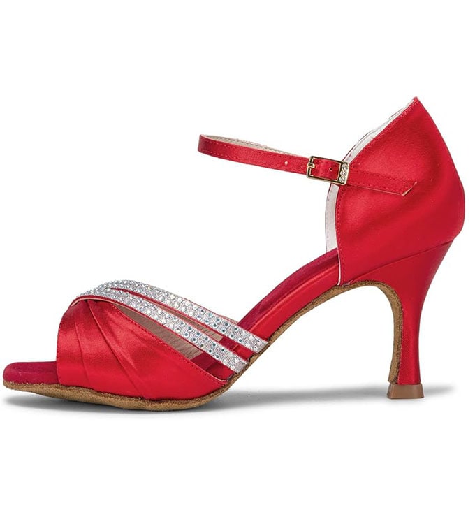 Sandália dança de Salão Com Strass - Imagem 2